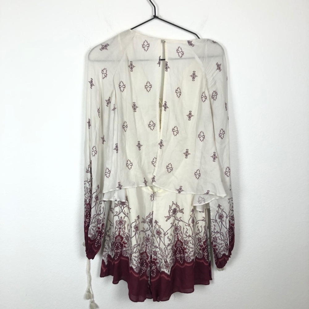 Revolve The Jetset Diaries Bohemian Printed Long Sleeve Romper Size Small - Picture 9 of 12